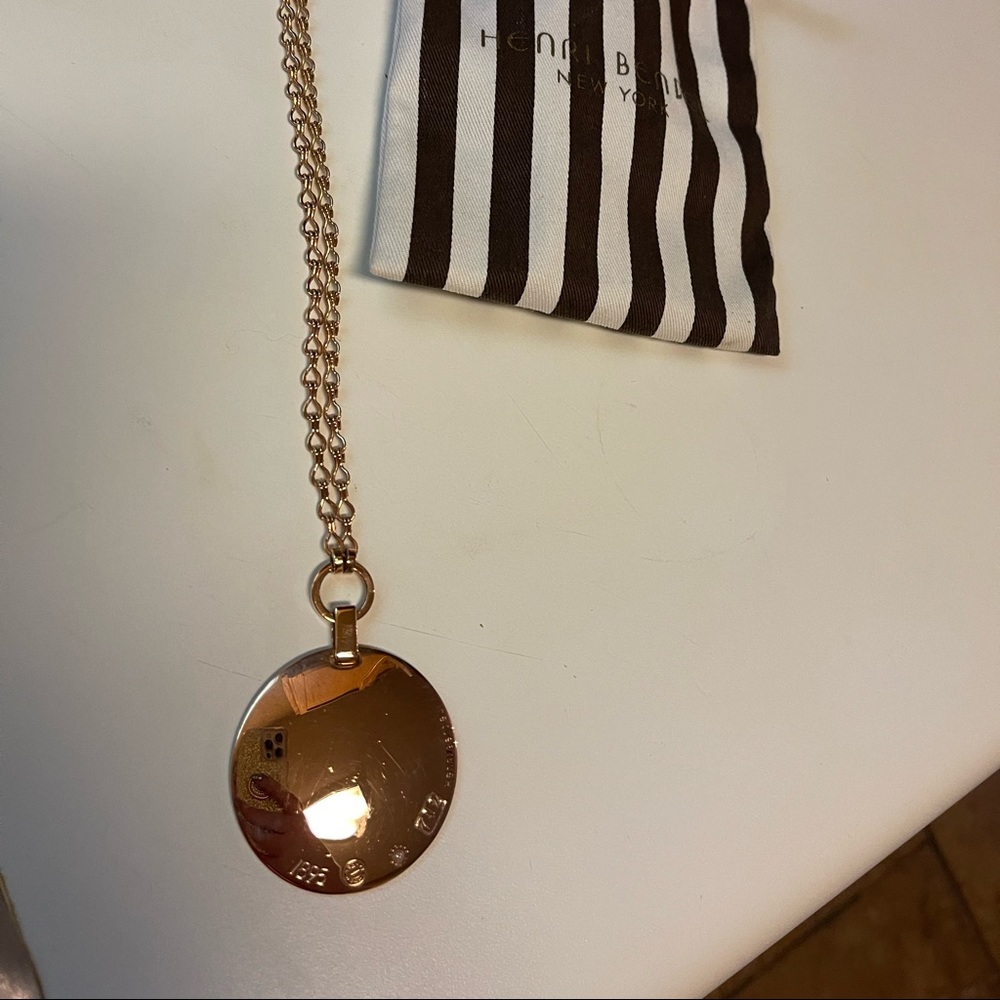 Henri Bendel rose gold necklace